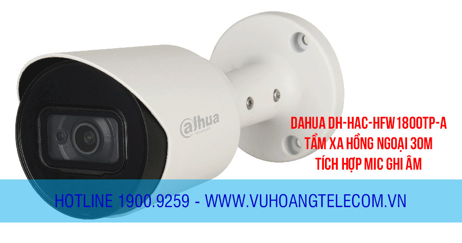 Camera HDCVI 8MP DAHUA DH-HAC-HFW1800TP-A